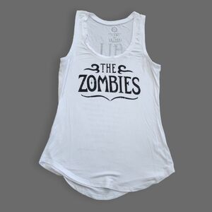 White/Black The Zombies Tank Top, Women's XS